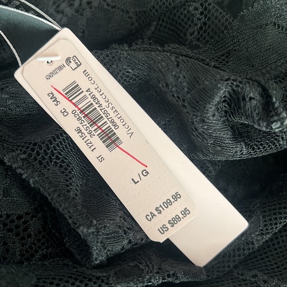 Victoria’s Secret stretch lace long sleeve open back jumpsuit bodysuit catsuit - Picture 14 of 14